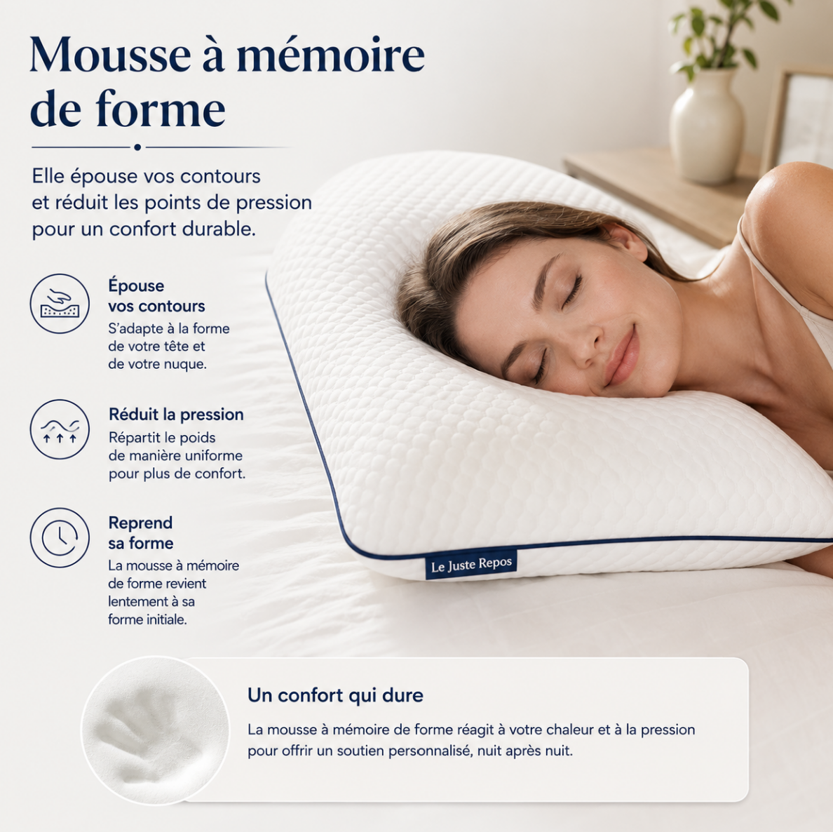 L’Équilibre – Oreiller multicouche
