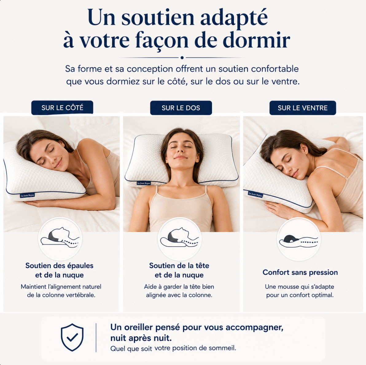 L’Équilibre – Oreiller multicouche